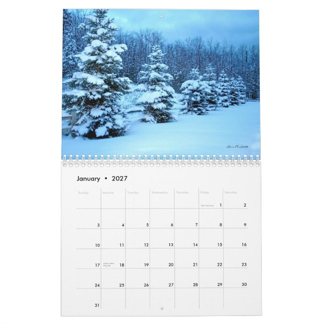 Mural Par nature calendrier 2013 de photographie (Jan 2027)