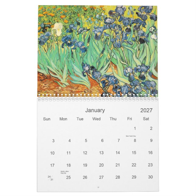 Mural Peintures de renommée mondiale de calendrier (Jan 2027)