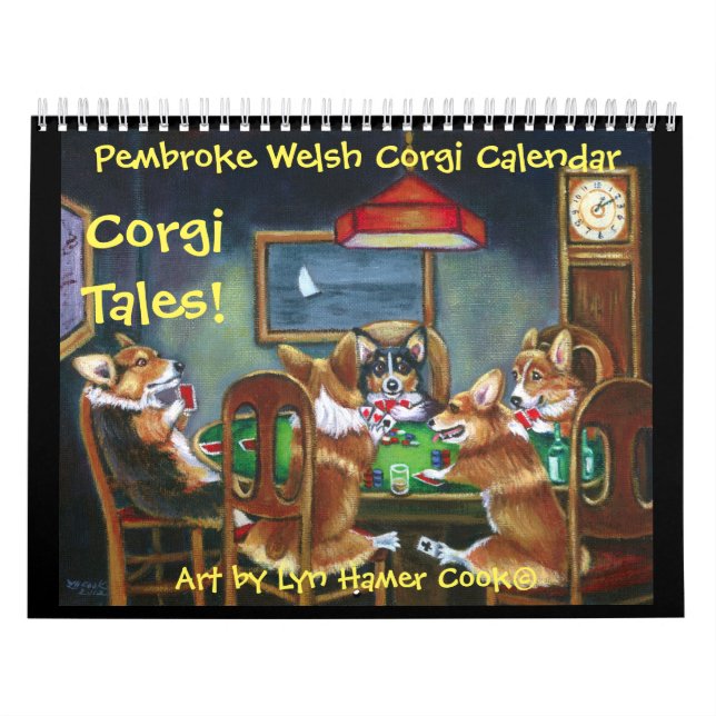 Mural Pembroke Welsh Corgi Corgi Calendrier des contes O (Protection)