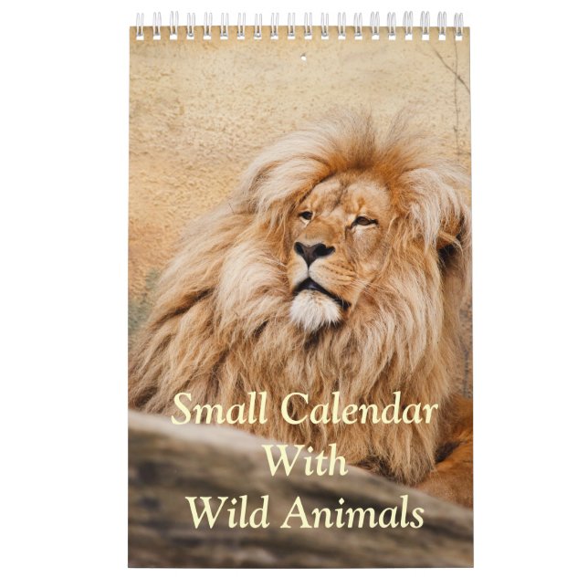 Mural Petit Calendrier Avec Animaux Sauvages (Protection)