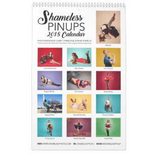 Mural Pin-up sans scrupule : Calendrier 2018