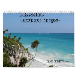 Mural Plages du calendrier de Maya de la Riviera