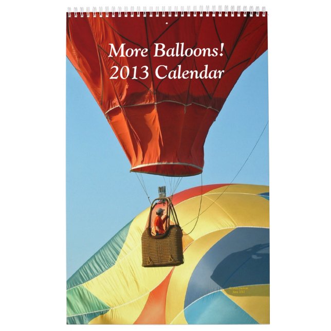 Mural Plus monte en ballon le calendrier 2013 (Protection)