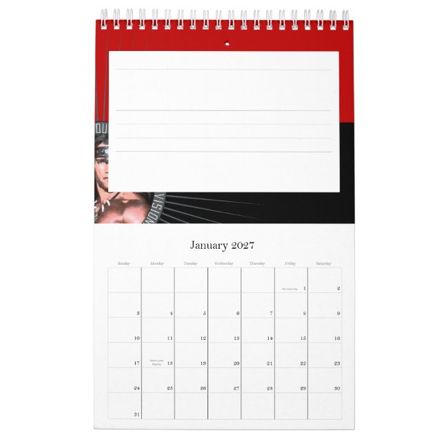 Mural Poids formant II - calendrier petit (Jan 2027)