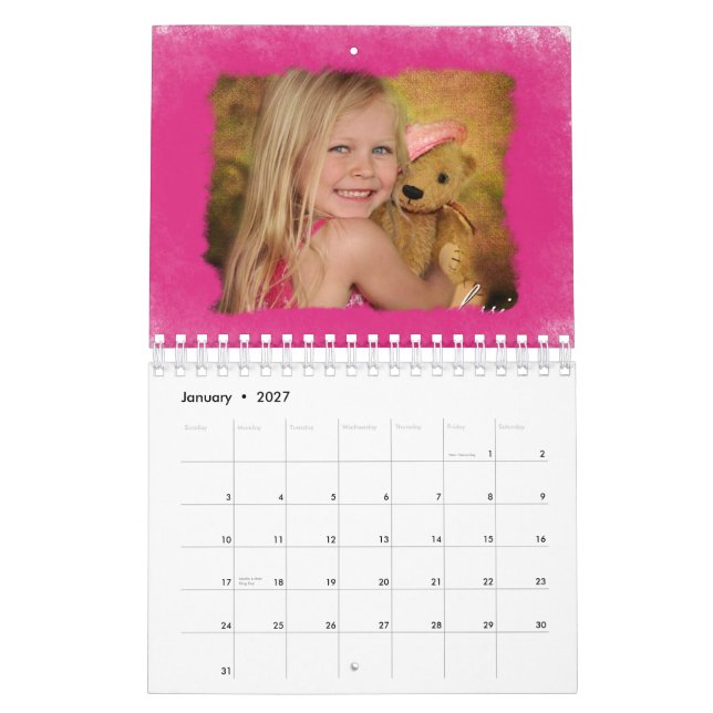Mural Points de rayures et calendrier de peinture (Jan 2027)