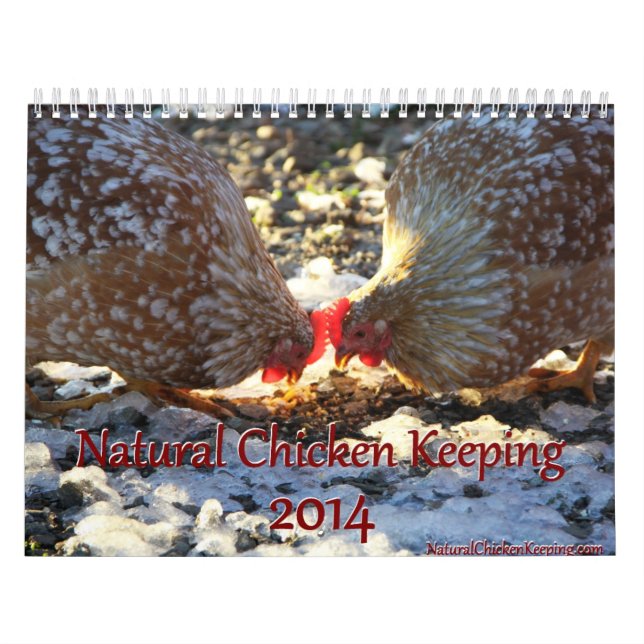 Mural Poulet naturel gardant le calendrier de 2014 (Protection)
