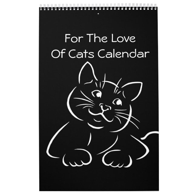Mural Pour L'Amour Des Chats Calendrier (Protection)