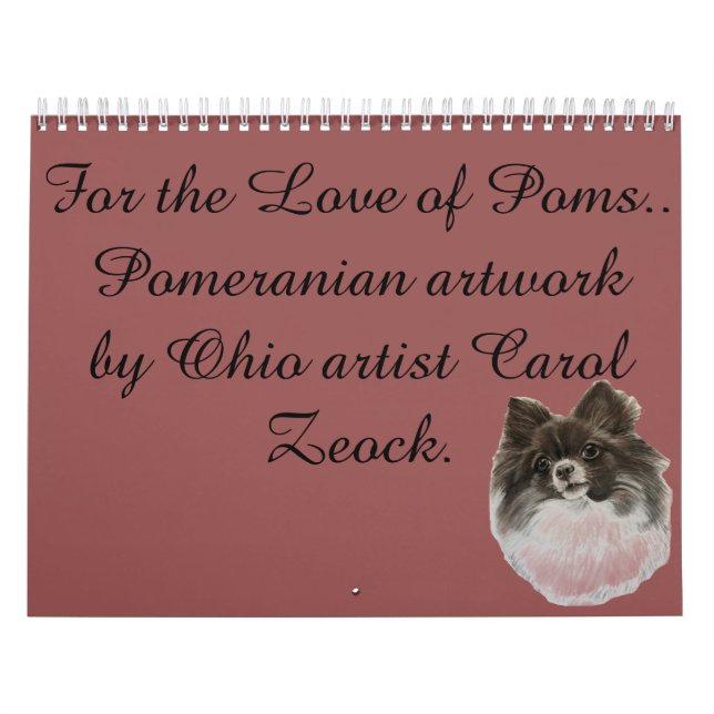 Mural Pour l'amour du calendrier de Poms par Carol Zeock (Protection)