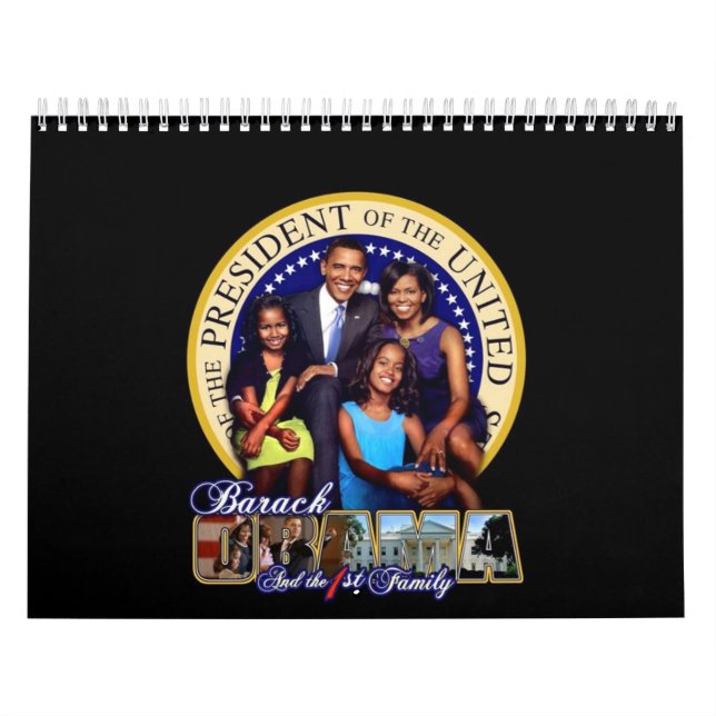 Mural Premier calendrier de la famille 2009 d'Obama (Protection)