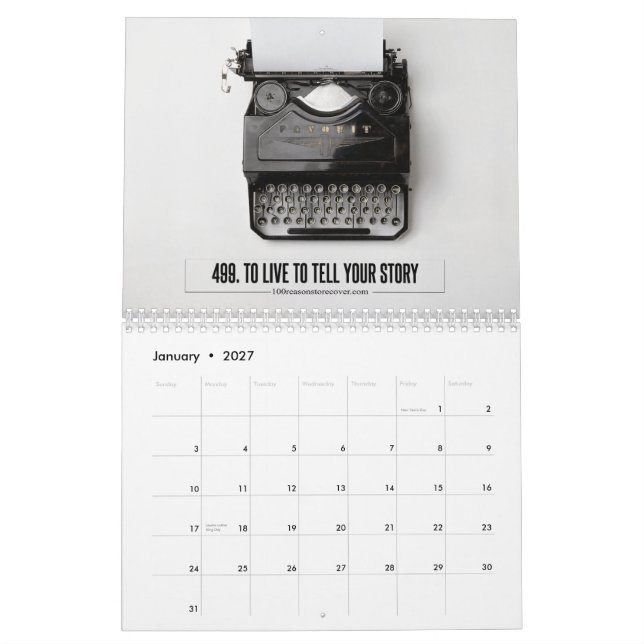 Mural Raisons de récupérer le calendrier 2015 (Jan 2027)