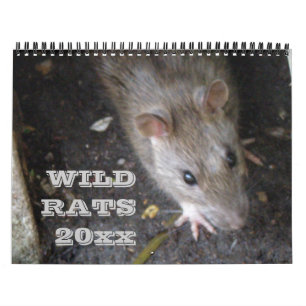 Mural Rats sauvages Calendrier personnalisé