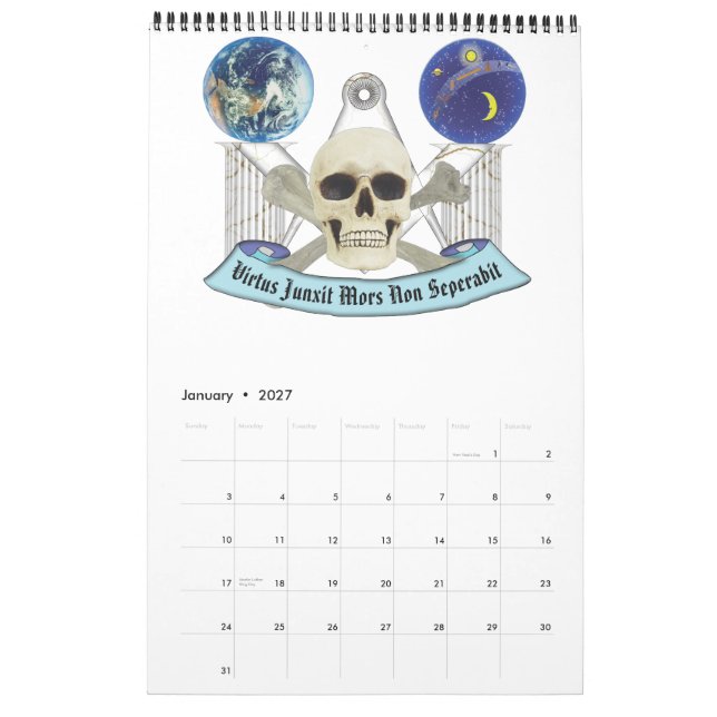 Mural Rendre les hommes meilleurs Calendrier (Jan 2027)