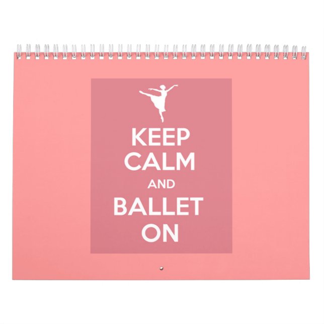 Mural Restez calme et ballet sur le calendrier (Protection)