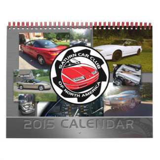 Mural Saturn Car Club Calendrier personnalisé imprimé