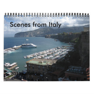Mural Scènes d'Italie - calendrier 2011