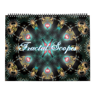Mural Scopesia fractale 12 Mois Mandala Calendrier