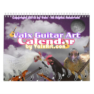 Mural Sélectionnez ce calendrier de ValxArt de guitare