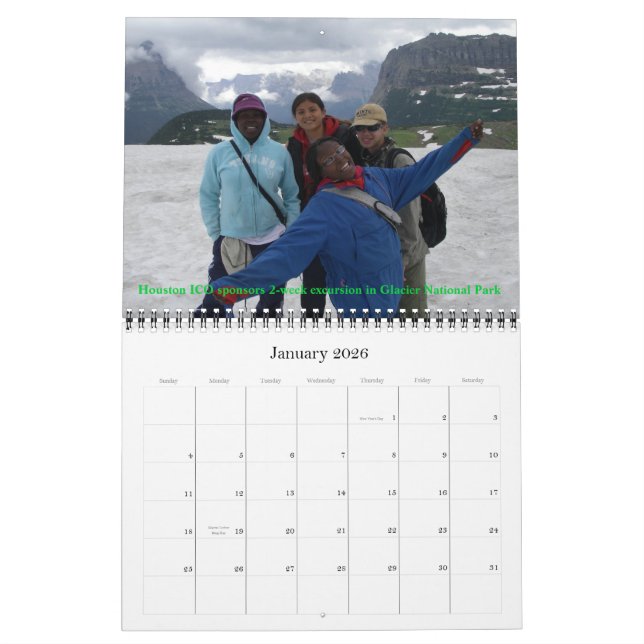 Mural Sorties de centre urbain, sierra calendrier du (Jan 2026)