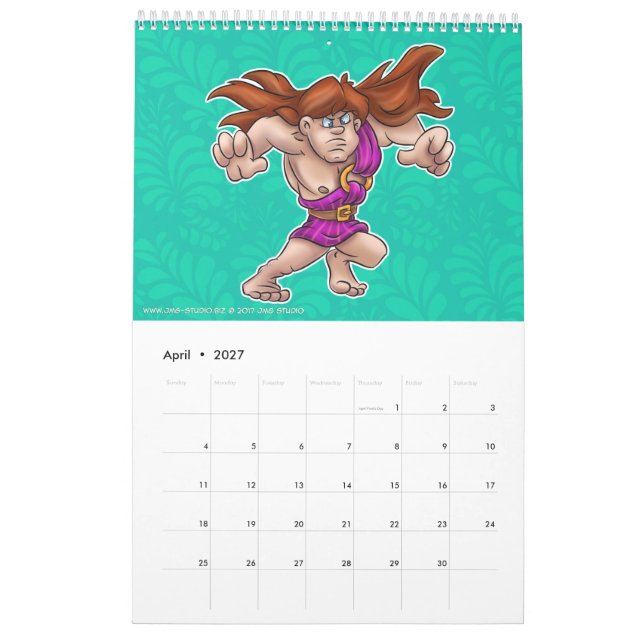 Mural studio 2017 du calendrier JMG de bande dessinée (Apr 2027)
