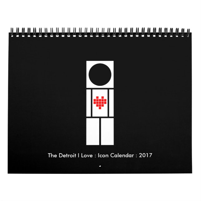 Mural The Detroit I Love : Calendrier des icônes (Protection)