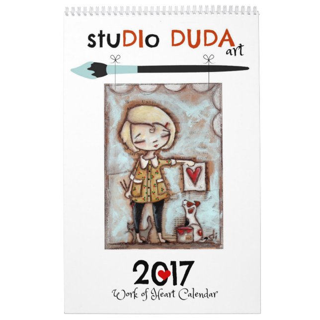 Mural Travail de StudioDudaArt 2017 de calendrier de (Protection)