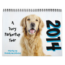 Très une année de ParkerPup - calendrier 2014