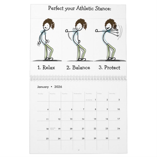 Mural Tri-ing pour être calendrier sportif (Jan 2026)