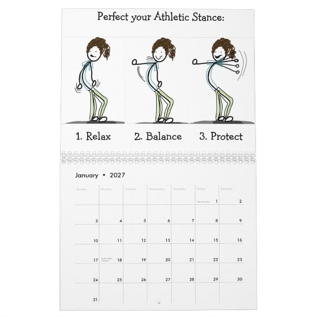 Mural Tri-ing pour être calendrier sportif (Jan 2027)