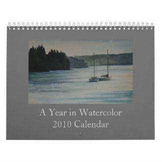 Mural Une année dans l'aquarelle - calendrier 2010