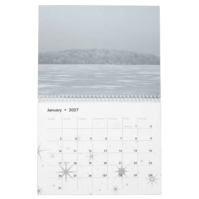 Mural Une année par le calendrier du lac 2013 (Jan 2027)