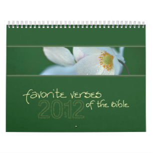 Mural Vers préférés du calendrier 2012 de bible