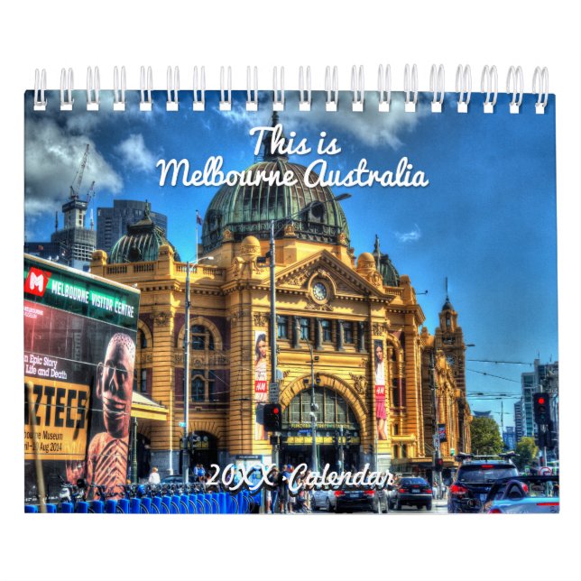 Mural Voici le calendrier de Melbourne Australie (Protection)
