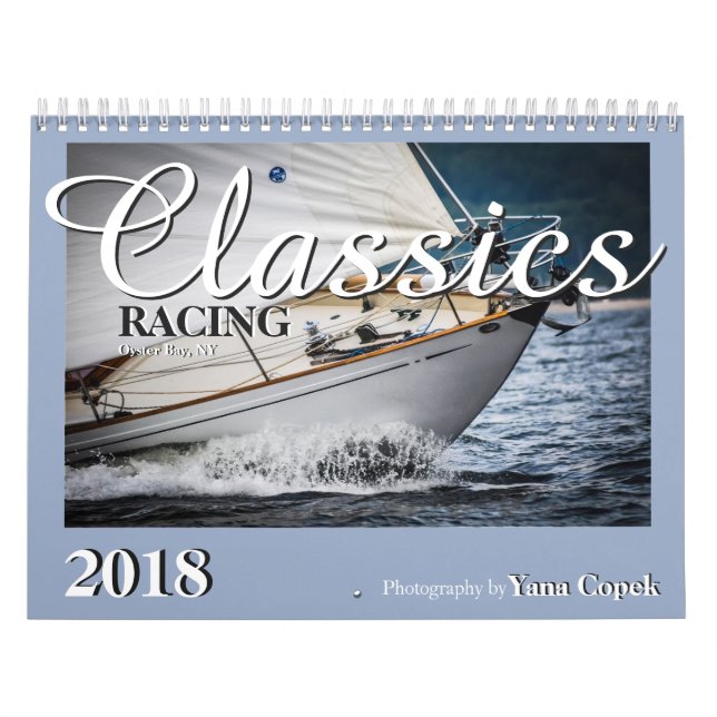 Mural Yachts classiques emballant le calendrier 2018 (Protection)