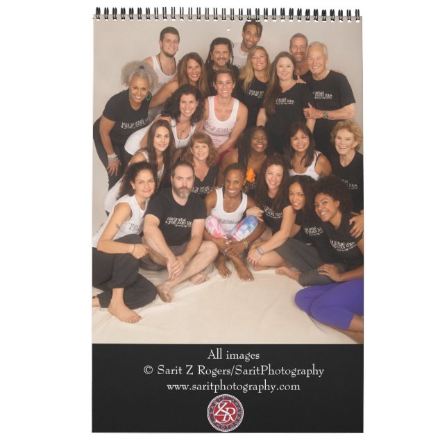 Mural Yoga and Body Image Coalition Calendrier de 15 moi (Dos)