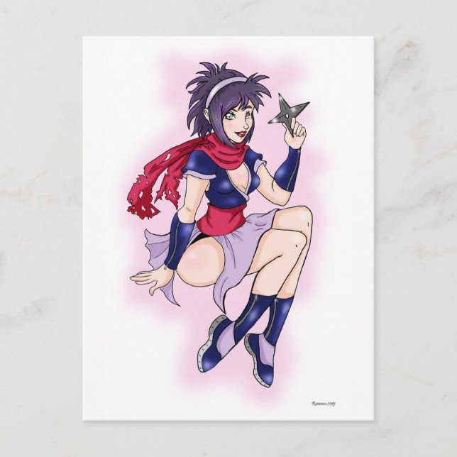 Murasaki la carte postale Ninja (Devant)