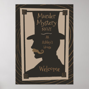 Murder Mystery Night - Welcome Poster