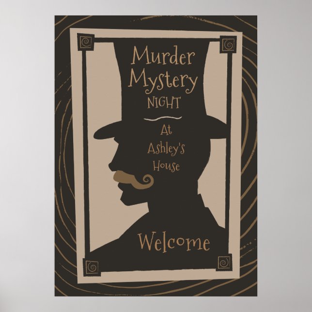 Murder Mystery Night - Welcome Poster (Devant)
