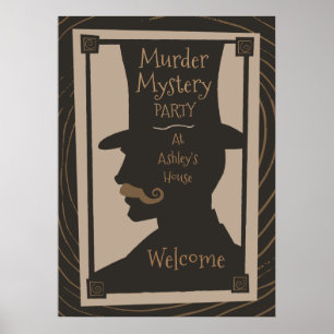 Murder Mystery Party - affiche de bienvenue