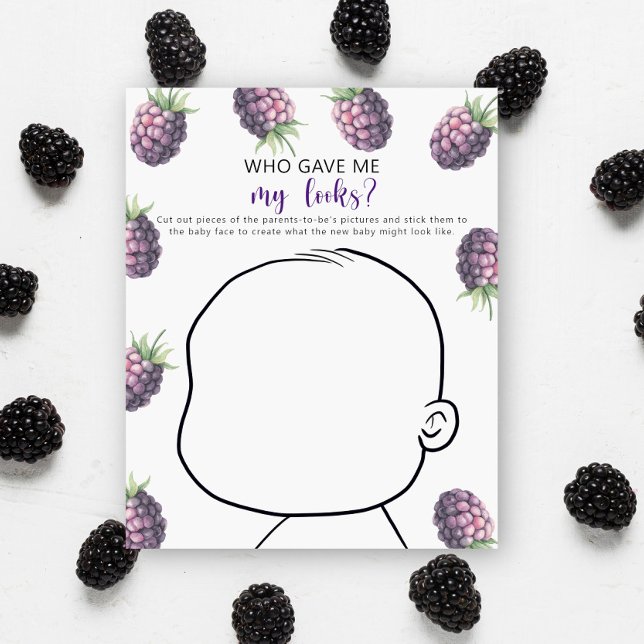 Mûres - dessine bébé - jeu pour baby shower (Créateur téléchargé)