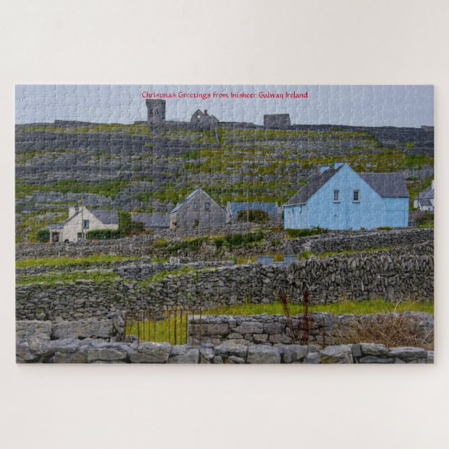 Murs de pierre d'Inisheer Galway Irlande. Puzzle (Horizontal)