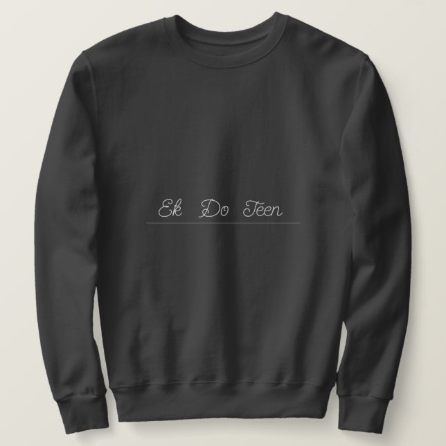Murugi porte Ek Do Ado Sweatshirt masculin (Design devant)