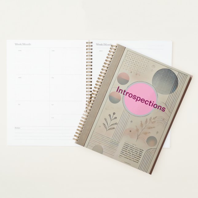 Murugi Sationery Co. Introspections Hard Planner (Devant avec enveloppe)