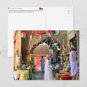 Muscat Souk, Oman Carte Postale de Voyage