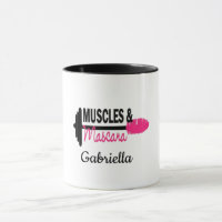 Muscles et tasse de forme physique personnalisée