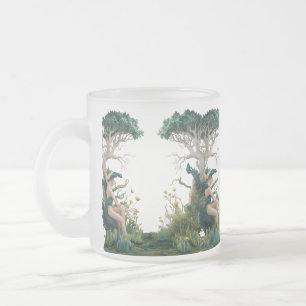 Muse de Forêt Mystique - Mug de Verre Frosted Arti