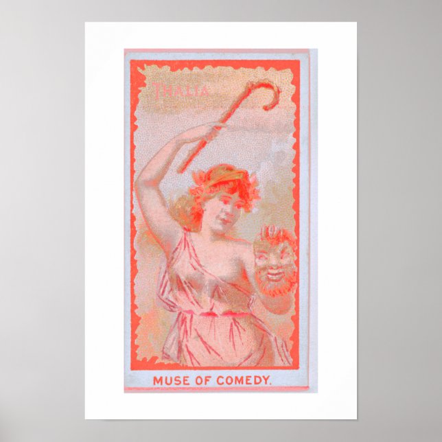 Muse of Comedy, Thalia, Poster Print (Devant)