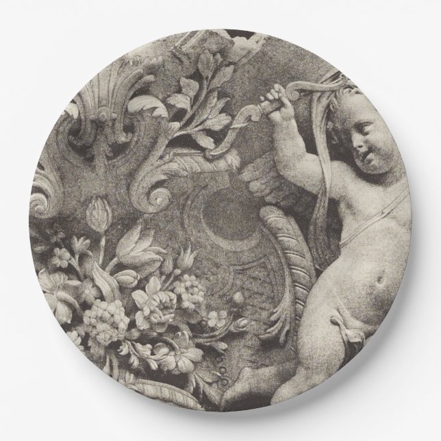 Musée art unique assiette en papier  (Devant)