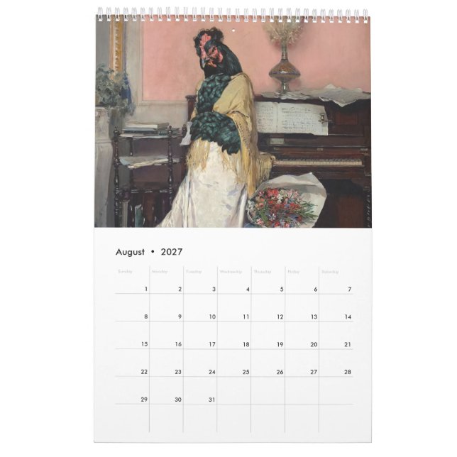 Musée des Beaux-Arts Poulets 2024 Calendrier (Aug 2027)