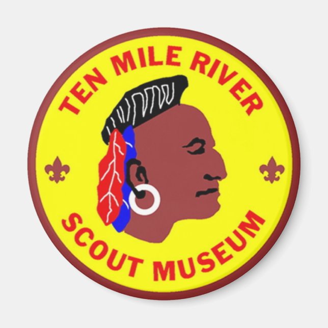 Musée Scout de Ten Mile River Logo Magnet Large (Devant)