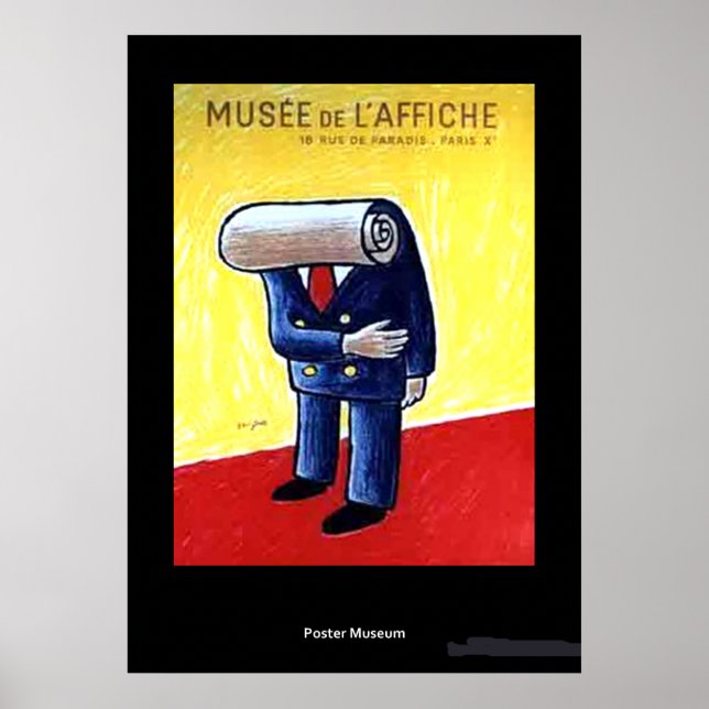Musée Vintage de L'affiche Affiche (Devant)